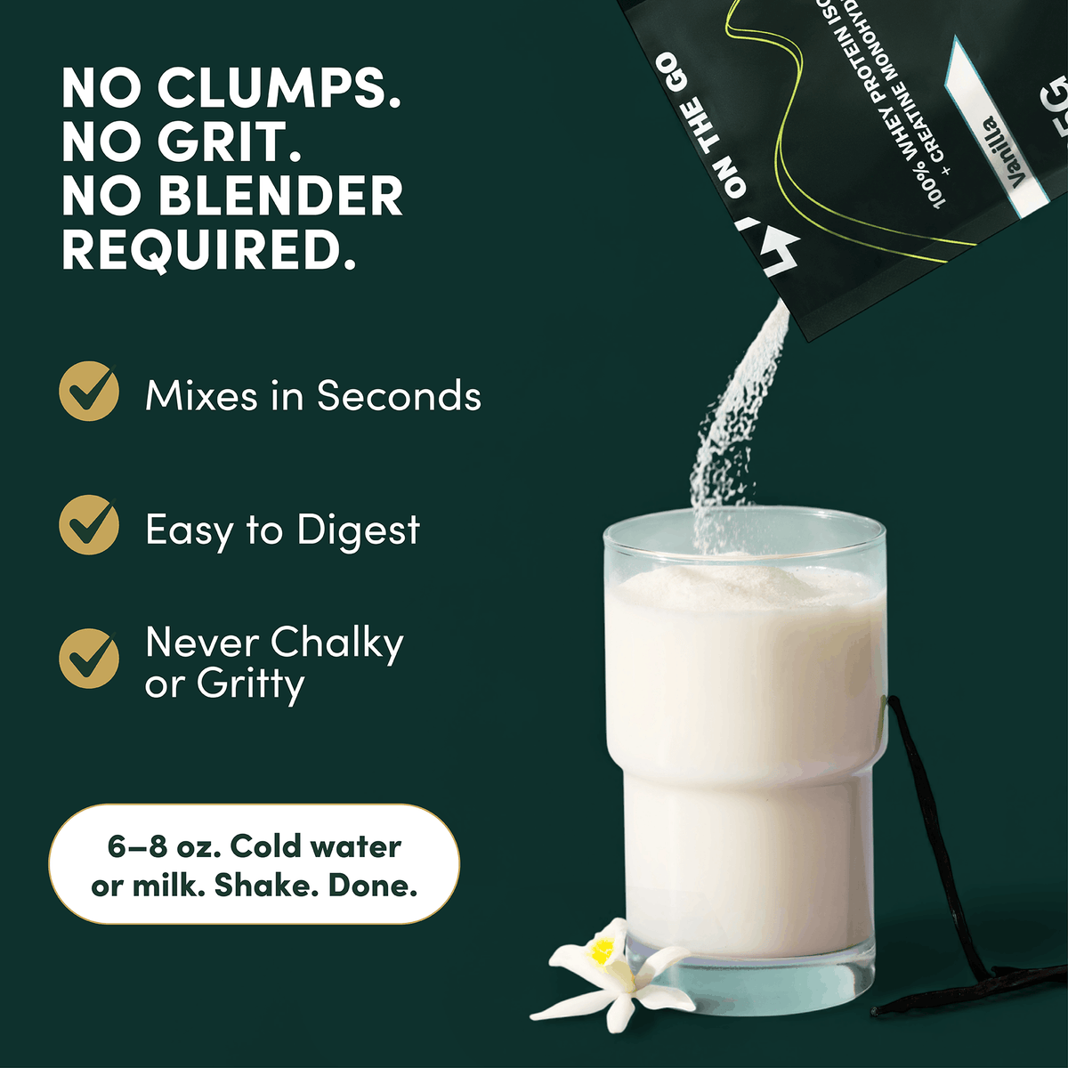 2-in-1 Whey Protein Isolate Creatine Packets