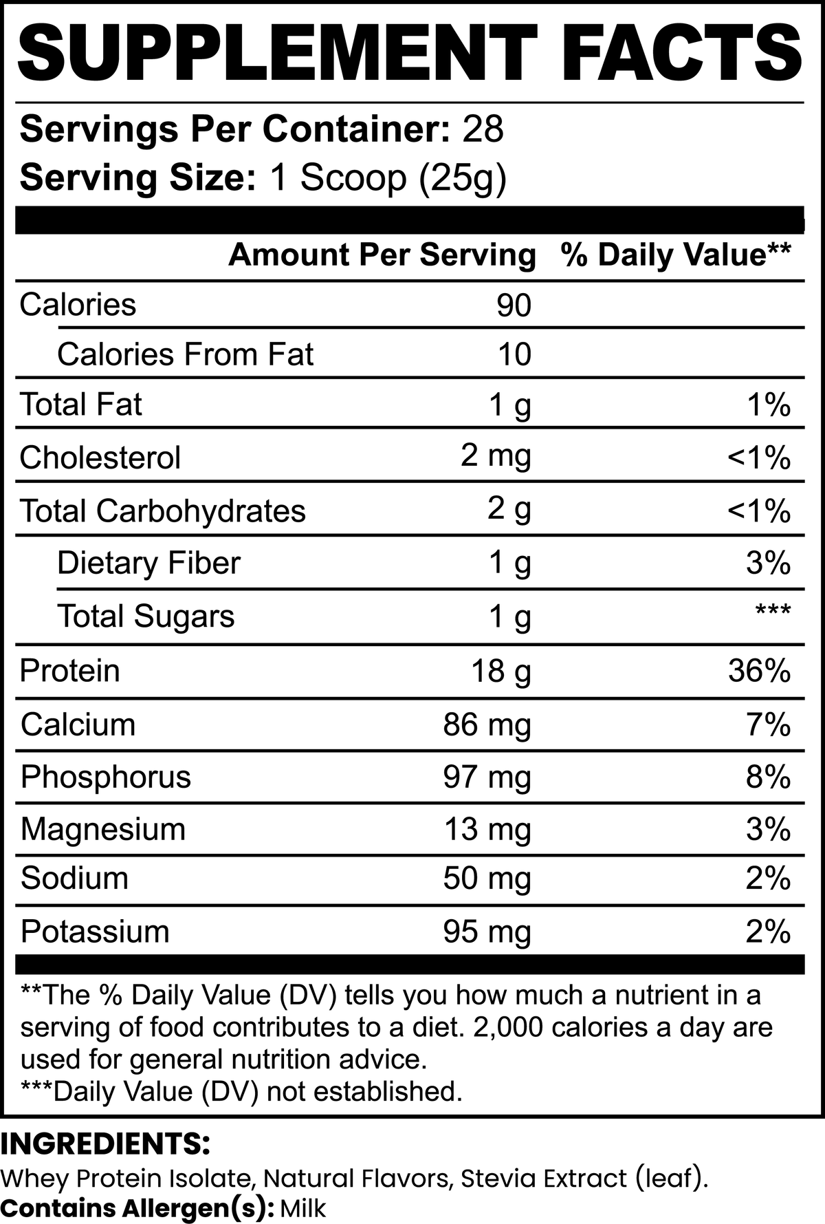 Chocolate Whey Isolate Protein Powder