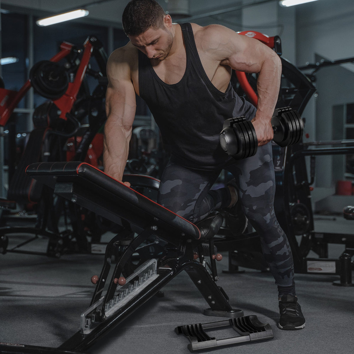 52LB Adjustable Steel Plastic Dumbbell Set