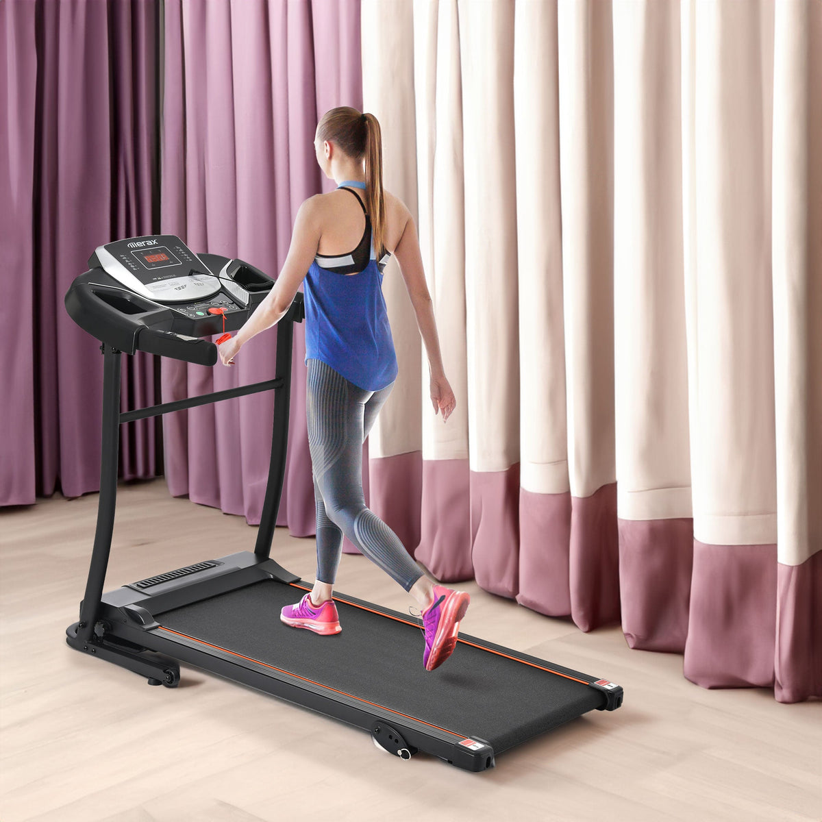 Folding Treadmill with Pulse Sensor and Programs