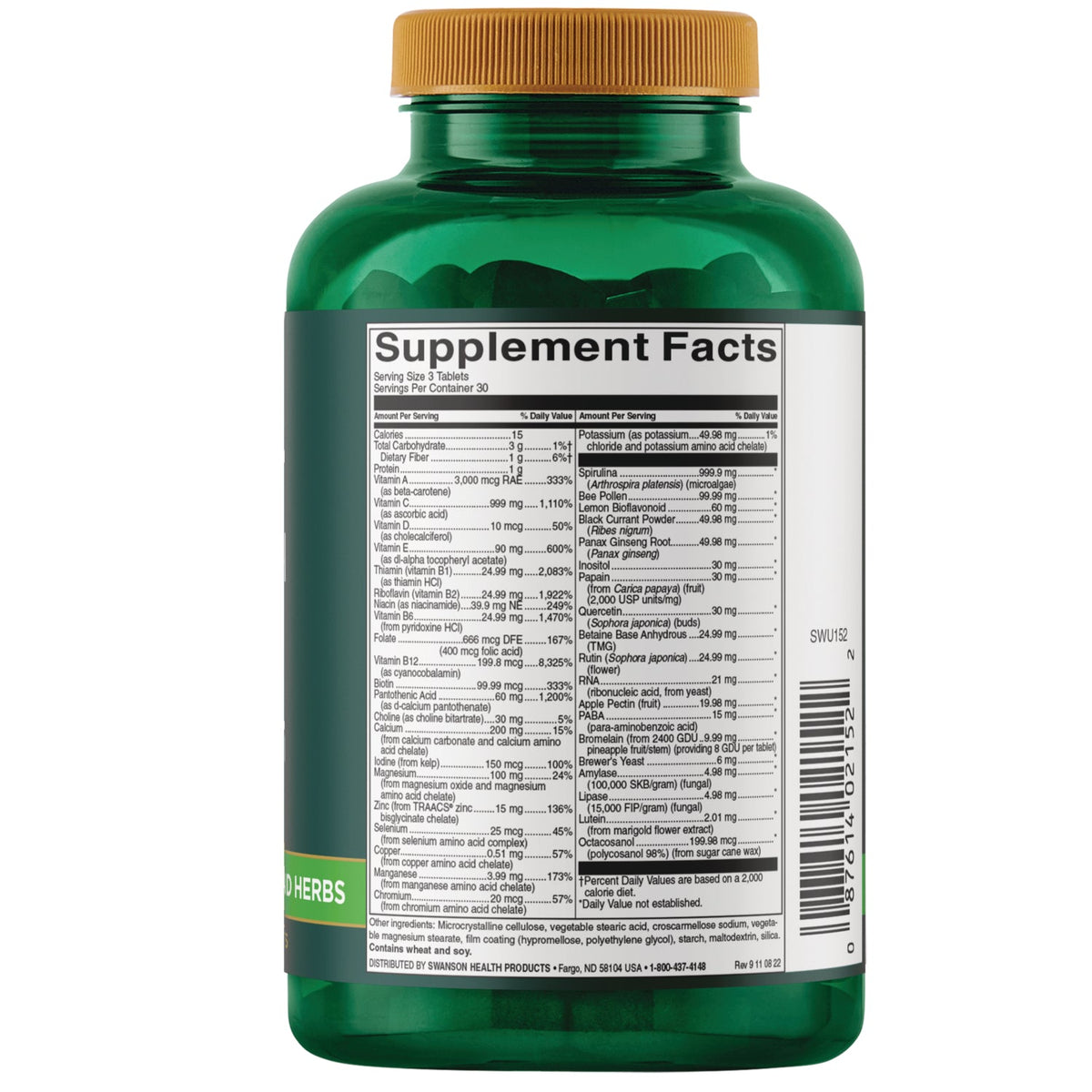 Whole Food Multivitamin Without Iron