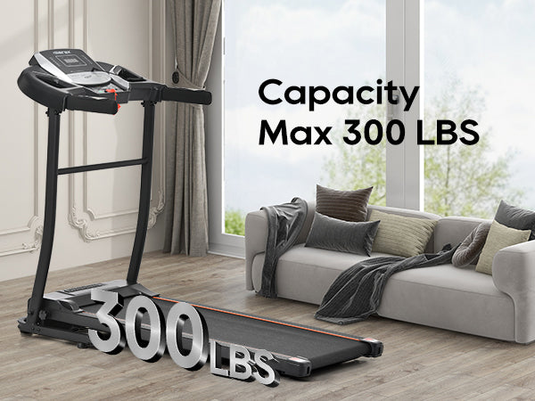 Folding Treadmill with Pulse Sensor and Programs