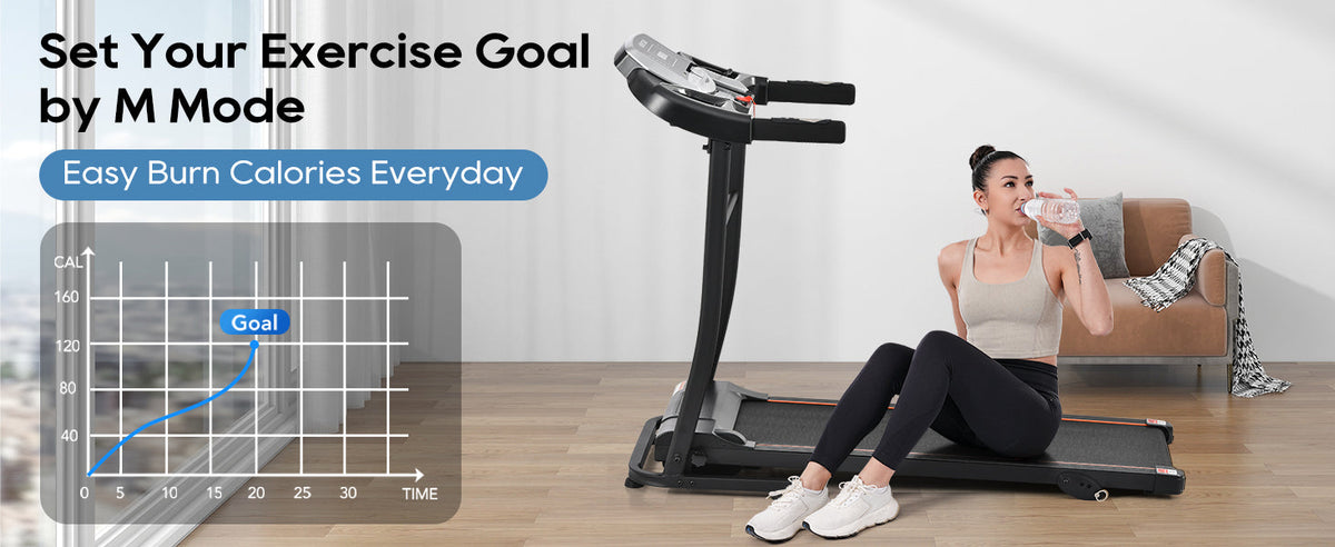 Folding Treadmill with Pulse Sensor and Programs