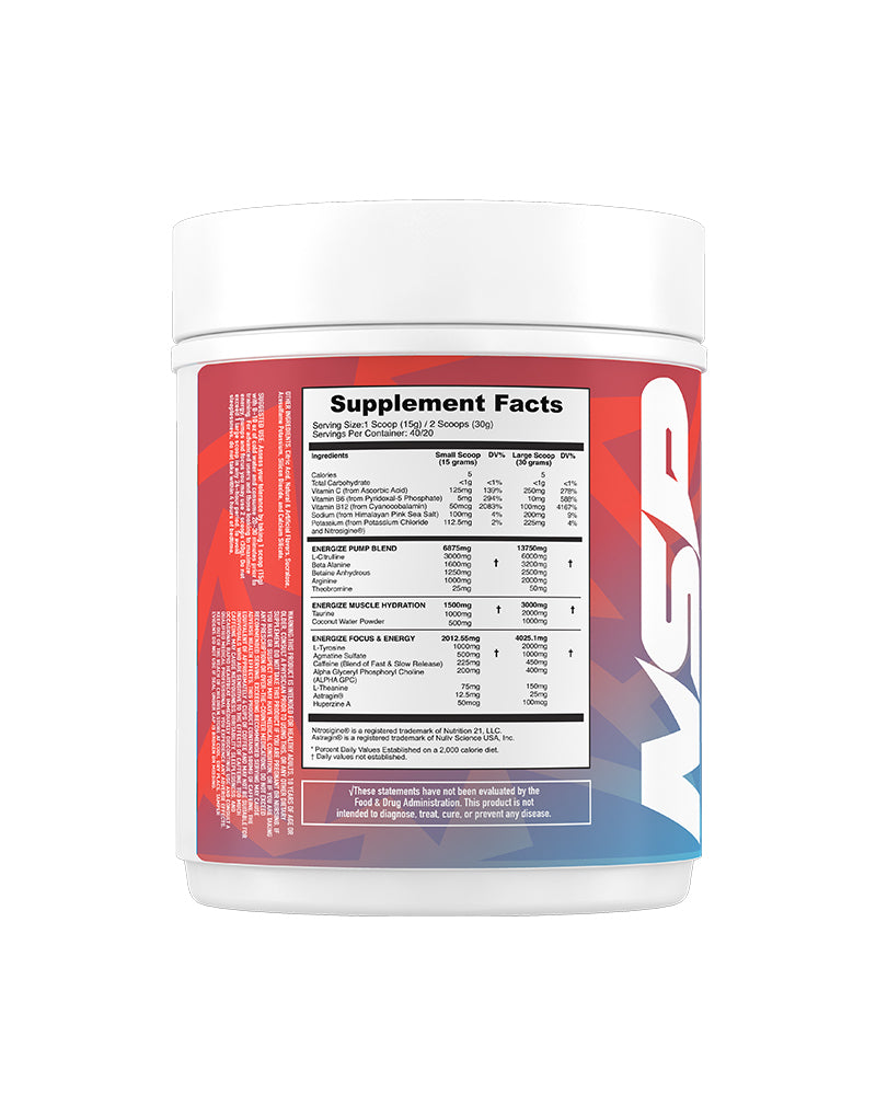 Energize Complete Pre-Workout & Pump Blend