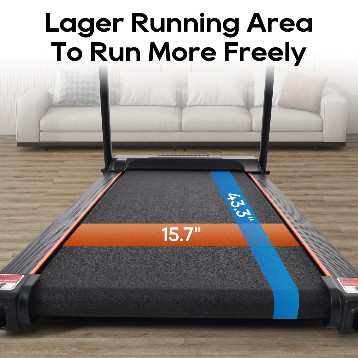 Folding Treadmill with Pulse Sensor and Programs