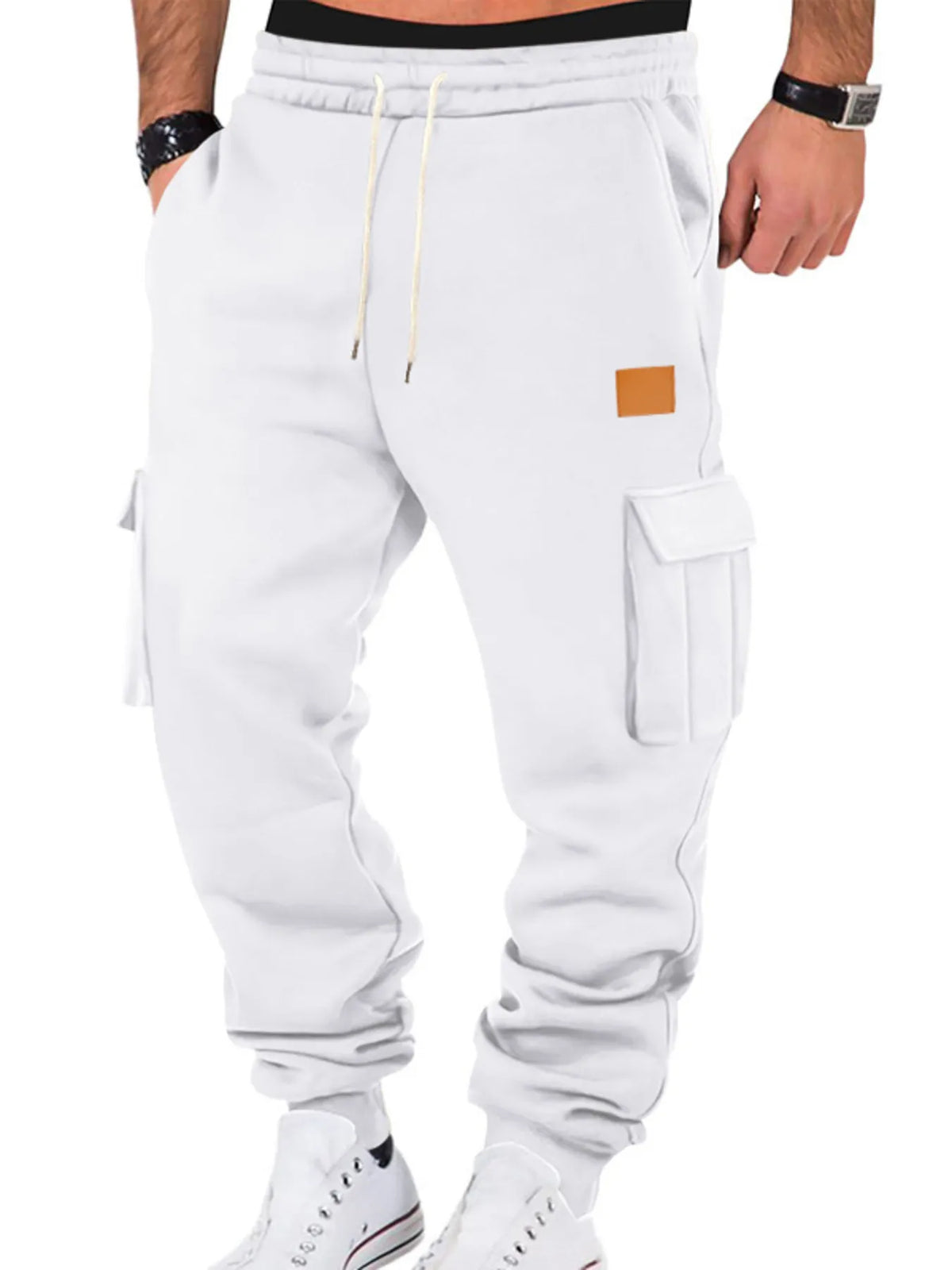 Men's Full Size Drawstring Cargo Jogger Pants Plus Size