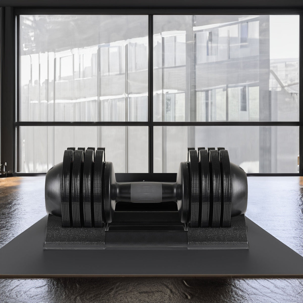 52LB Adjustable Steel Plastic Dumbbell Set