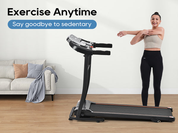 Folding Treadmill with Pulse Sensor and Programs