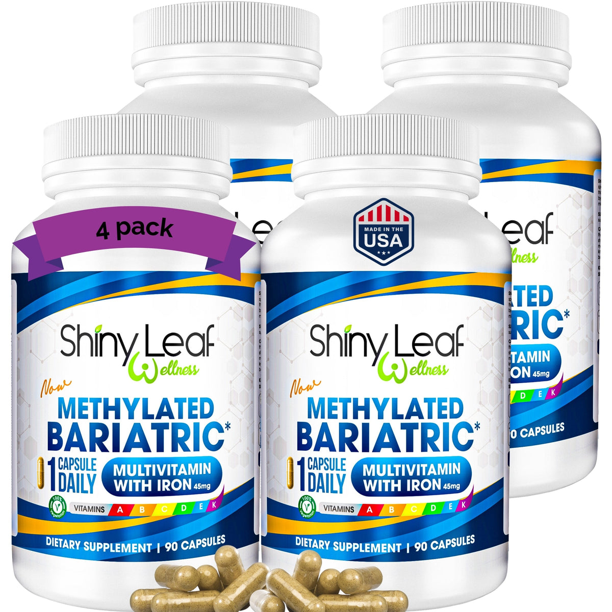 Methylated Bariatric Multivitamins with Iron