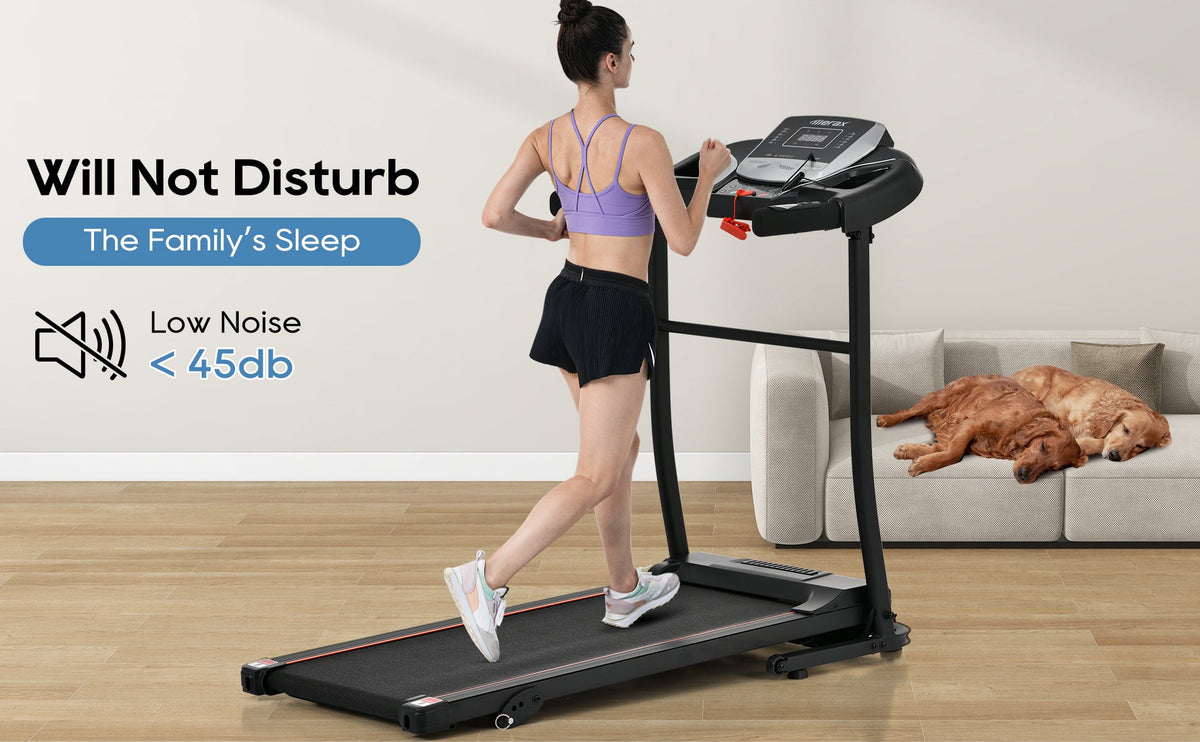 Folding Treadmill with Pulse Sensor and Programs