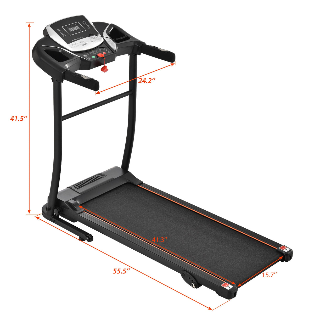 Folding Treadmill with Pulse Sensor and Programs