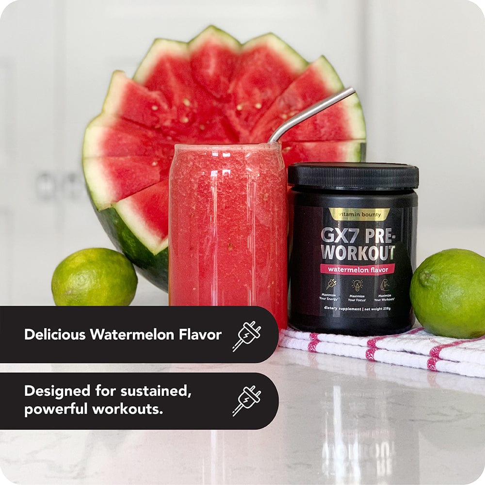 GX7 Watermelon Pre-Workout Supplement for Fitness
