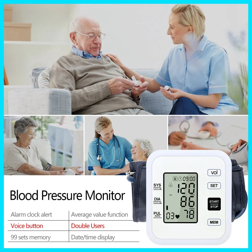 Digital Arm Blood Pressure Monitor and Pulse Meter
