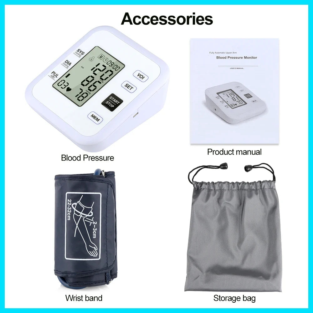Digital Arm Blood Pressure Monitor and Pulse Meter