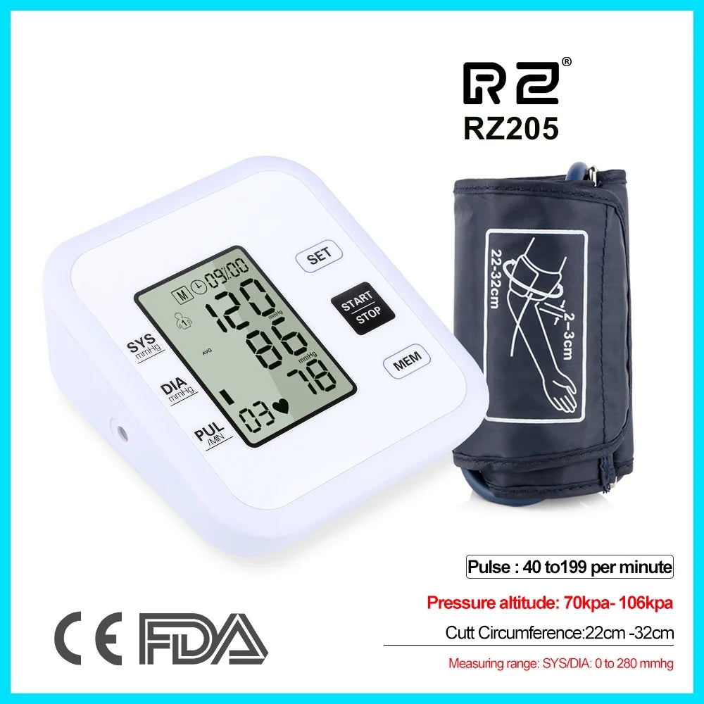 Digital Arm Blood Pressure Monitor and Pulse Meter