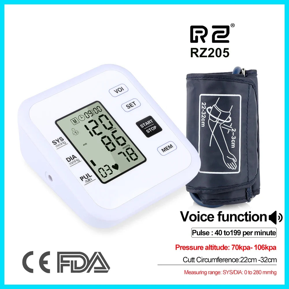 Digital Arm Blood Pressure Monitor and Pulse Meter