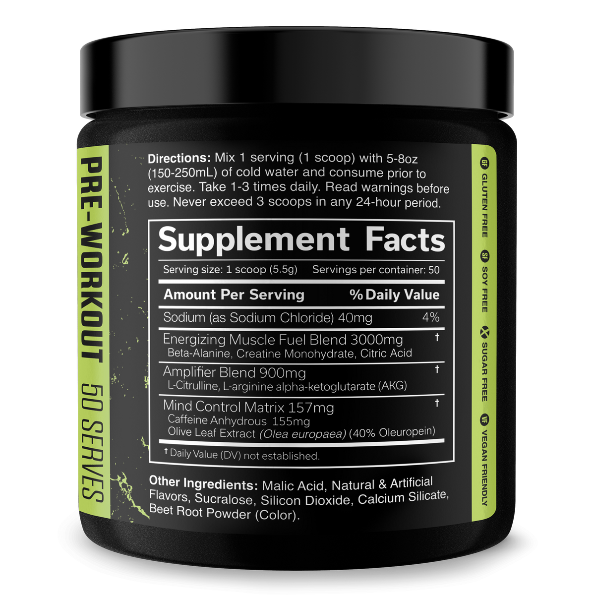 High Performance Pre-Workout Supplement for Fitness