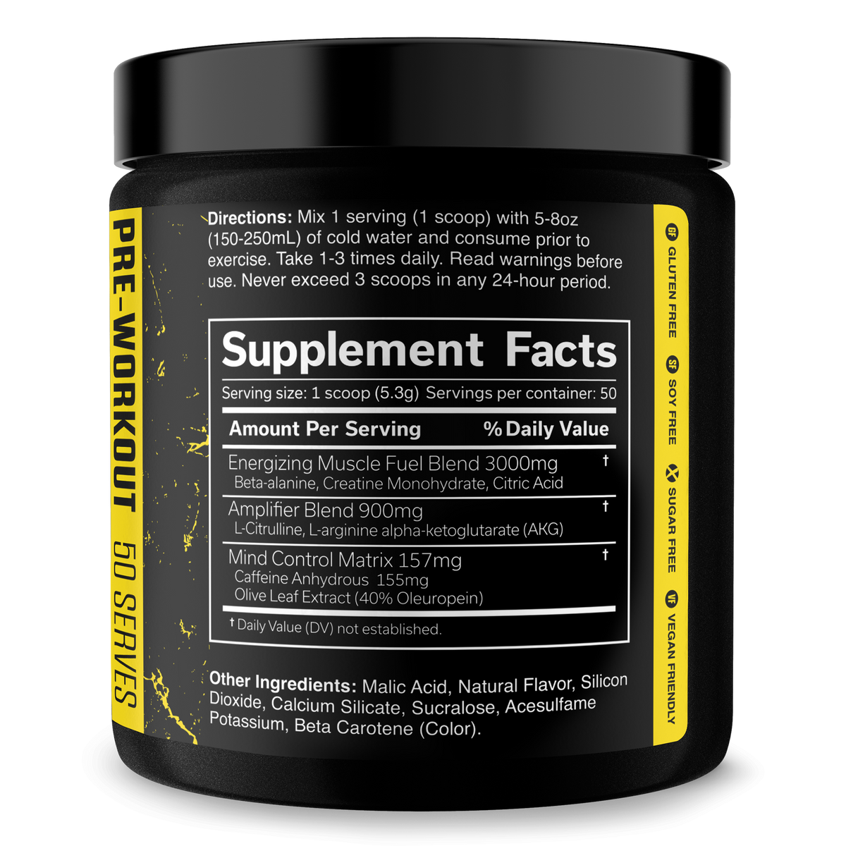 High Performance Pre-Workout Supplement for Fitness
