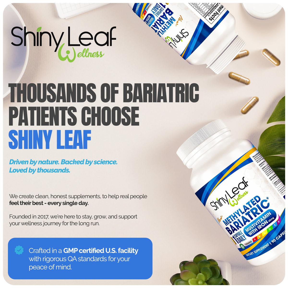 Methylated Bariatric Multivitamins with Iron