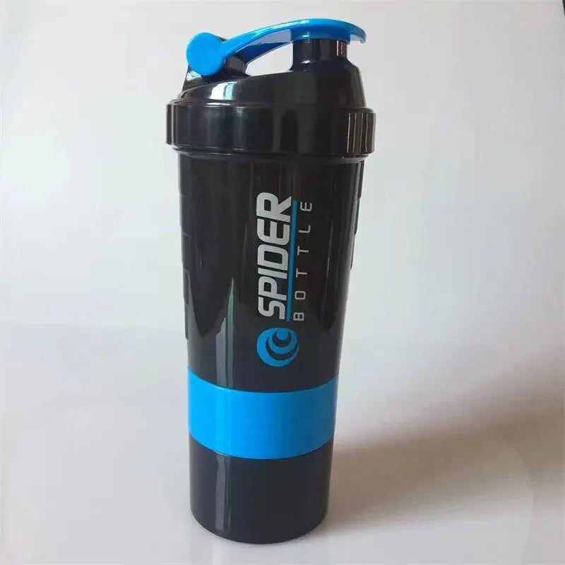 3-Layer Protein Shaker Bottle Fitness Cup