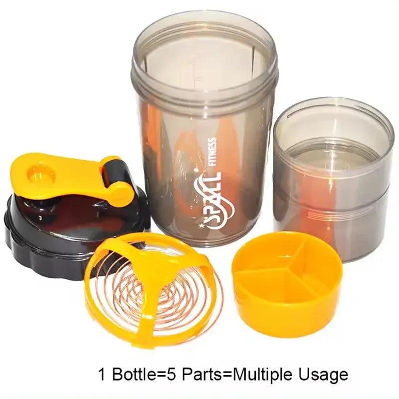 3-Layer Protein Shaker Bottle Fitness Cup