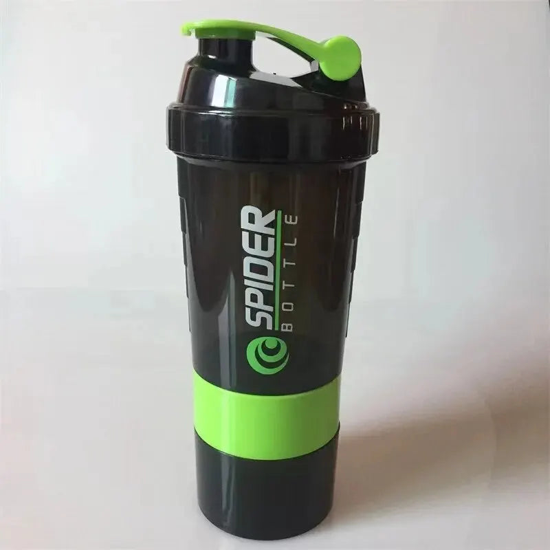 3-Layer Protein Shaker Bottle Fitness Cup