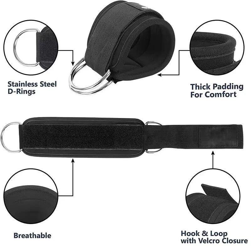 Ankle Straps Resistance Bands Set Fitness Workout Exercise Equipment Ankle Weight Yoga Elastic Fitness Band For Gym Man Woman