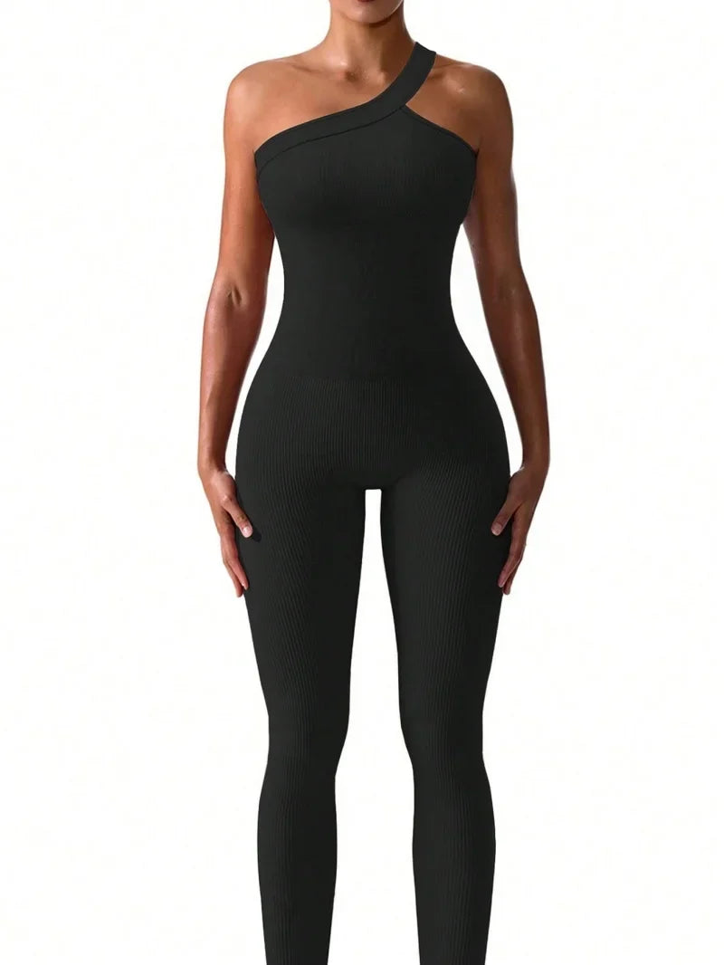 Women's One Shoulder Performance Jumpsuit