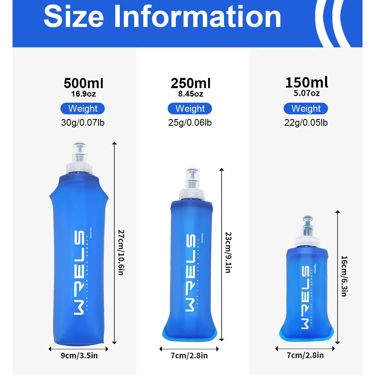 Soft Folding Sports Water Bottle