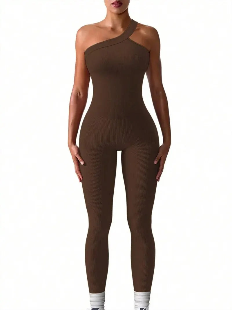 Women's One Shoulder Performance Jumpsuit
