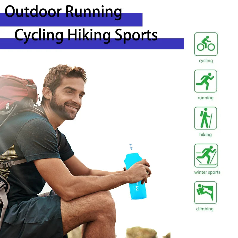 Soft Folding Sports Water Bottle