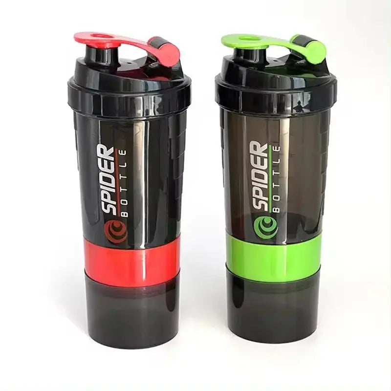 3-Layer Protein Shaker Bottle Fitness Cup