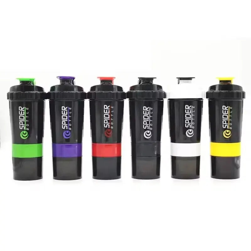 3-Layer Protein Shaker Bottle Fitness Cup