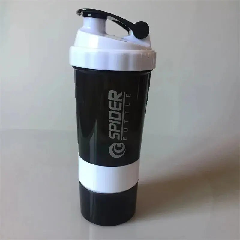 3-Layer Protein Shaker Bottle Fitness Cup
