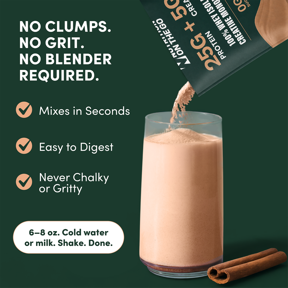 2-in-1 Whey Protein Isolate Creatine Packets
