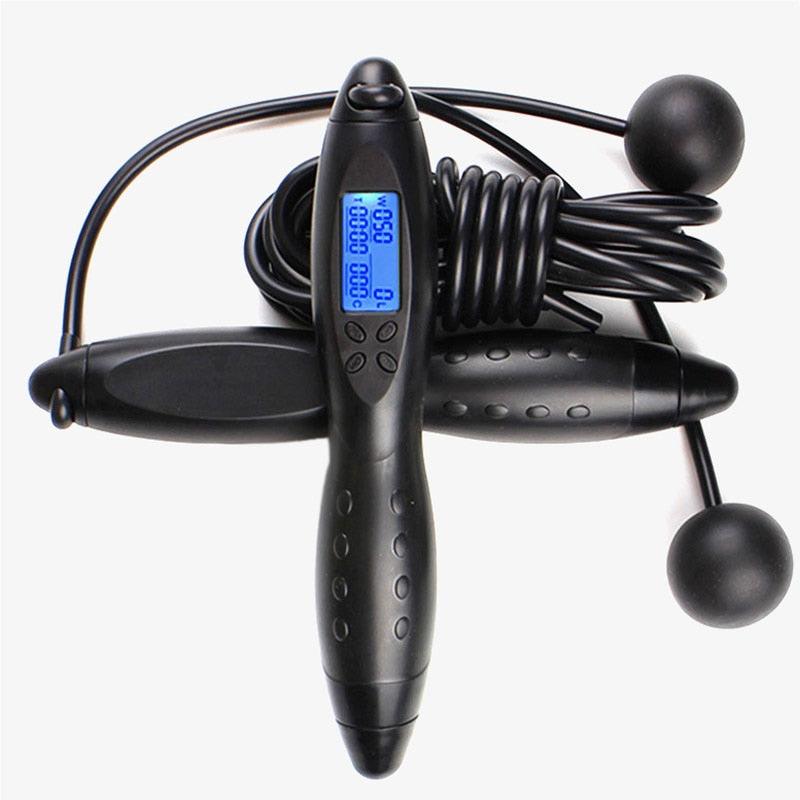 Jump Ropes With Electronic Counting Skip Rope Outdoor Lose Weight Fitness Equipment Cordless Rope Digital Weight Calories Time Setting Skipping Rope Indoor And Outdoor Exercise Adjustable Ropeless Skipping Rope Workout For Men